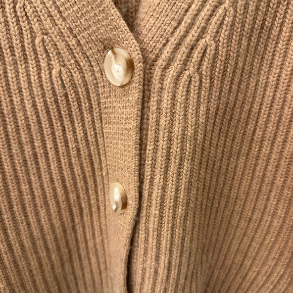 Abercrombie & Fitch Women's Chunky Knit Merino Wool Blend Cardigan M - Picture 3 of 6